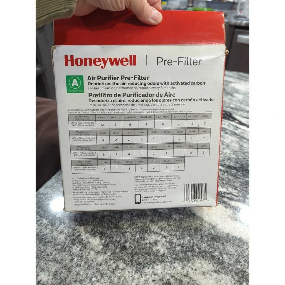 Genuine OEM Honeywell HRF-AP1 Pre-Cut Air Purifier Filters - NEW!